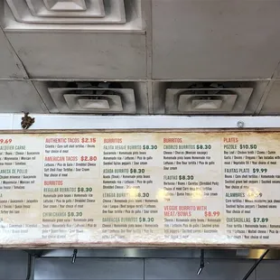 Menu February 2019