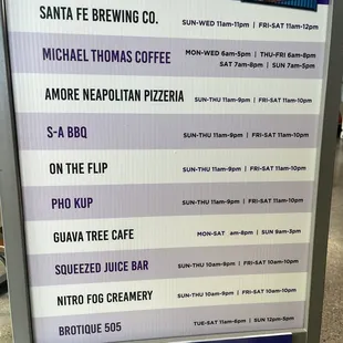 Brotique Hours at the bottom