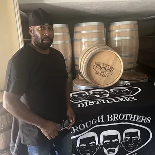 My husband Marvin hanging out with the Brough Brothers! Great company! Great product!