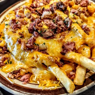 a plate of fries