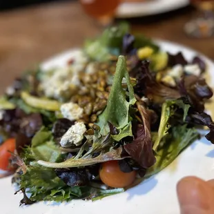 a plate of salad