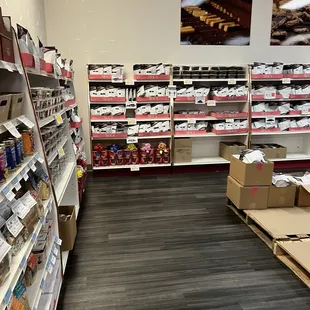 a view of a shoe store