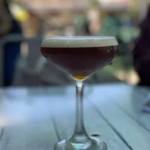 Churchill's Breakfast - rye, cold brew, and maple syrup