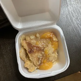 Peach cobbler