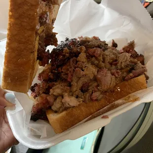 Brisket sandwich