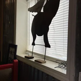 Our seat by the window had this cute flying pig