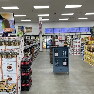 Looking toward the enormous back wall of 47 refrigerated sections!