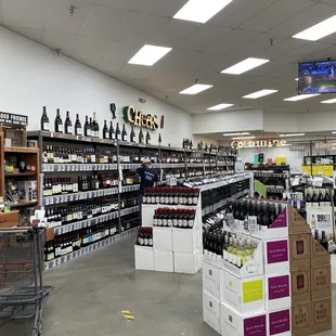 A wonderland of wines! And 10% off on Tuesdays!