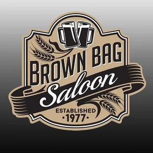 brown bag saloon logo