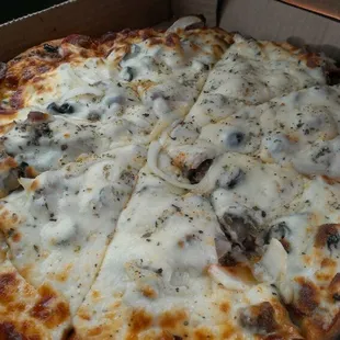 New York style pizza..