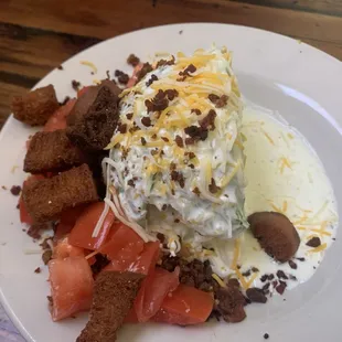 Wedge salad with Ranch