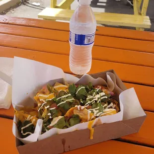 Chili cheese nachos.