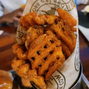 Sweet potato waffle fries