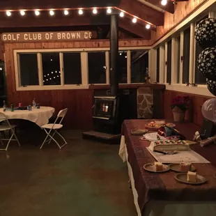 Different seating area