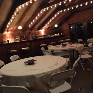 Seating area, closest to the bar