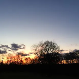 Look to the west and you can see this sunset!