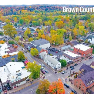 Downtown Brown County.  A perfect stop before Brown County CC.