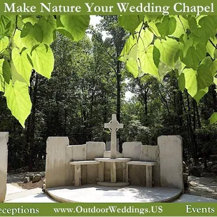 Limestone Outdoor Wedding Chapel
