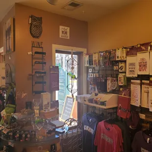 a wine shop with a variety of wines