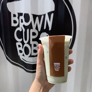 My order: matcha coconut milk tea :)