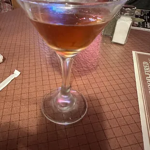 Manhattan. I believe they made it with crown royal as they did not have knob Creek.