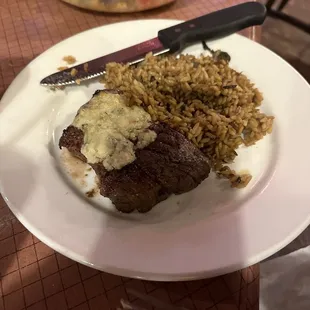 Filet mignon, ordered medium-well