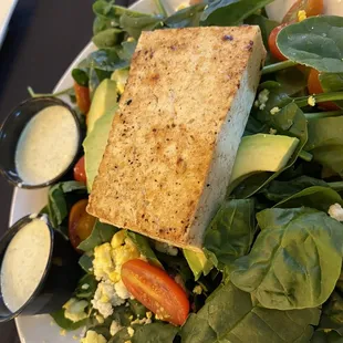 Tofu on House Salad