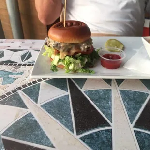 Spicy  Build Your Own Brown Dog Burger