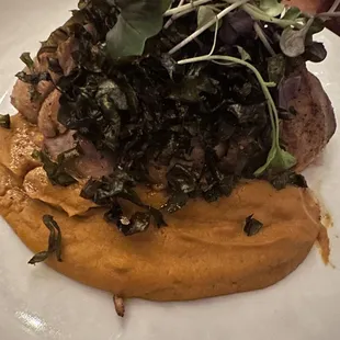 Orange glazed duck