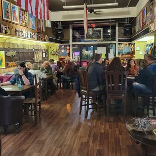 people sitting at the bar