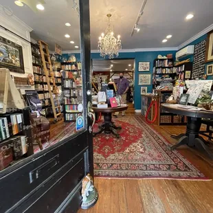 a view of a book store
