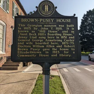 Brown Pusey House, Elizabethtown