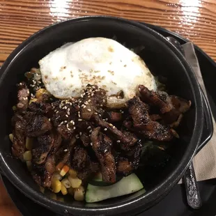 Build Your Kalbi Stone bowl. Delicious! :)