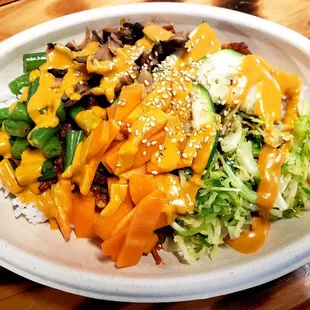 1'10'19 BeBowl w Spicy Mayo Sauce (Hot Pepper &amp; Roasted Chipotle Pepper) - Very Good n Spicy !!