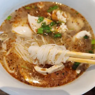 Thai Noodle soup with chicken