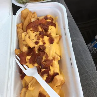 bacon &amp; cheese potato wedges