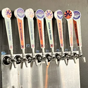Beers on tap