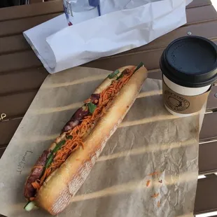 The Banh Mi&apos;s are absolutely HUGE! (ig: @ilg.eats)