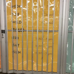 Updated hours because the ones on Yelp are incorrect