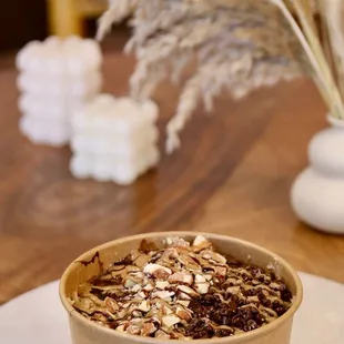 Moca almond fudge oat bowl