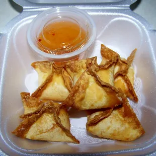Crab Rangoons.
