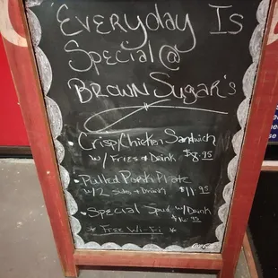 Everyday special&apos;s