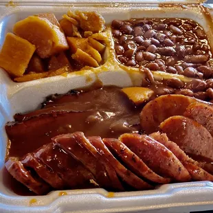 Two meat plate with two sides