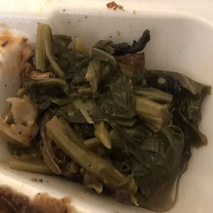 Greens where nasty. Had a weird old taste.