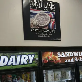 a display of dairy products