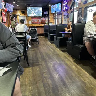 Seating with TVs