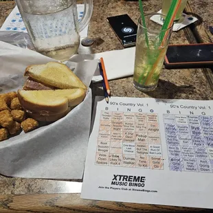Ham Samich, tots, red bull n vodka, and MUSIC BINGO on Wednesdays!