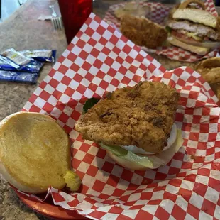 Pork tenderloin sandwich
