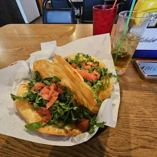 2 x Big ole Tacos that are on special Wednesday nights.