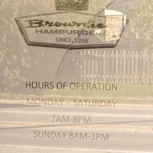 hours of operation
